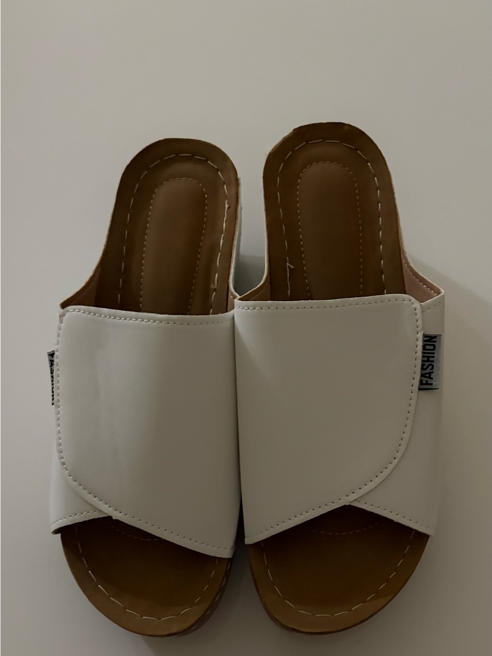 Fashion Nova White Slip-On Women’s Slides